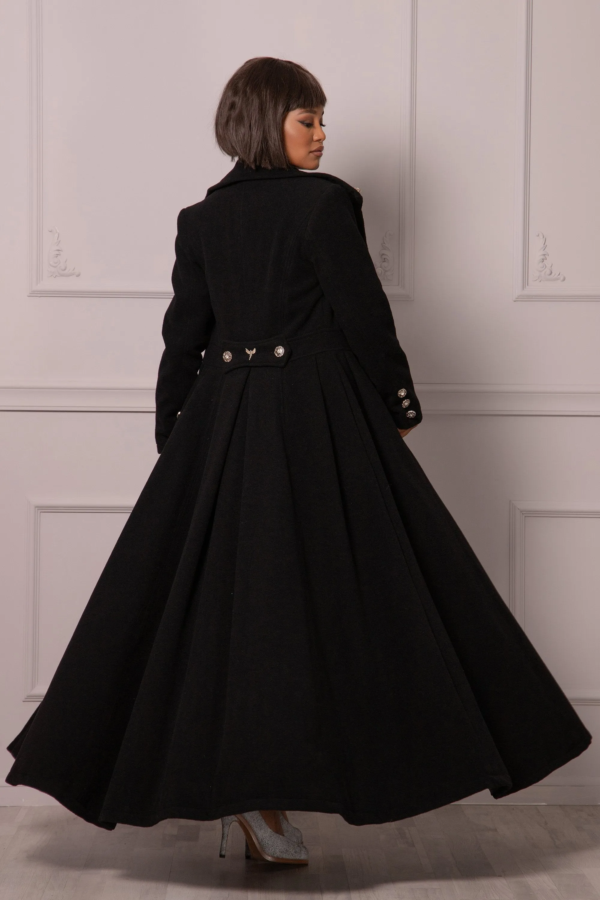 Floor Length Wool Coat