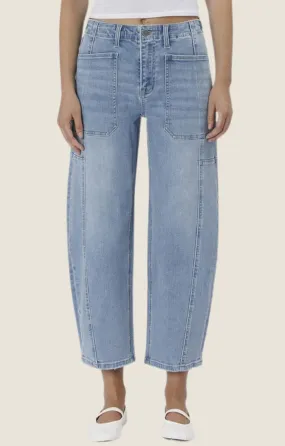 Frankie Light Denim Barrel Jeans