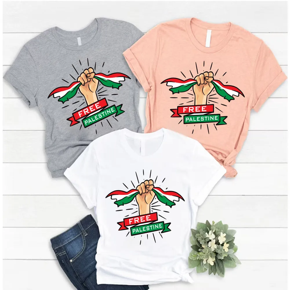 Free Palestine Flag T-Shirt