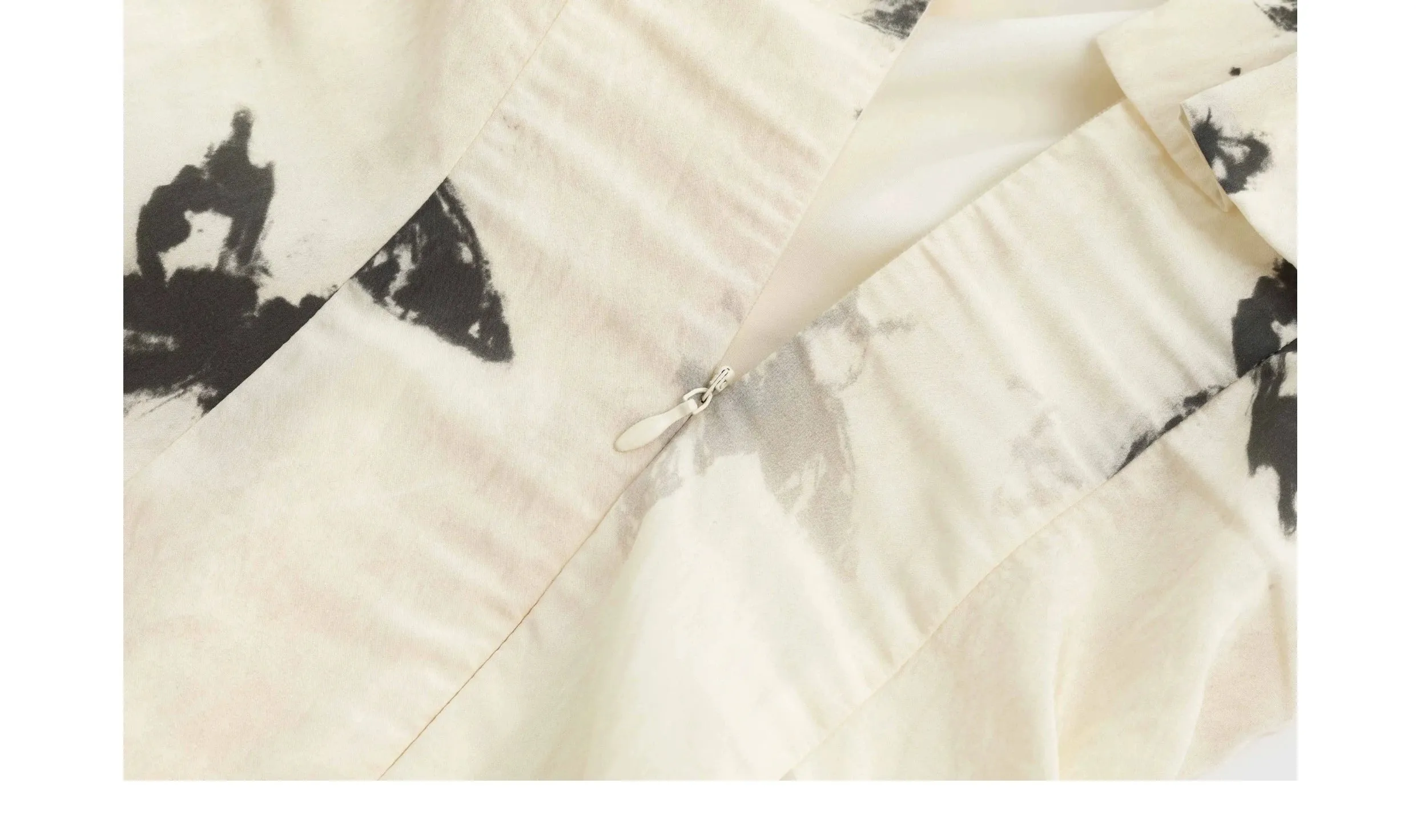 French Ink Butterfly Print Off-Shoulder Dress