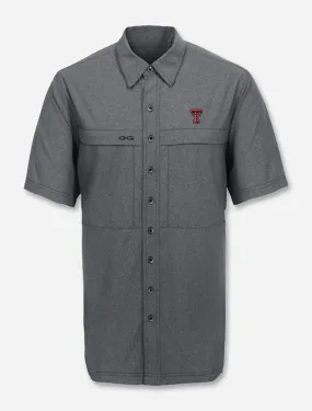 GameGuard Texas Tech Red Raiders Double T "Caviar MicroTek" Short Sleeve Dress Shirt