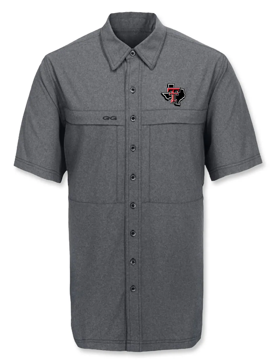 GameGuard Texas Tech Red Raiders Pride "Caviar MicroTek" Short Sleeve Dress Shirt