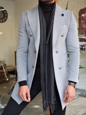 Geneva Gray Double Breasted Coat