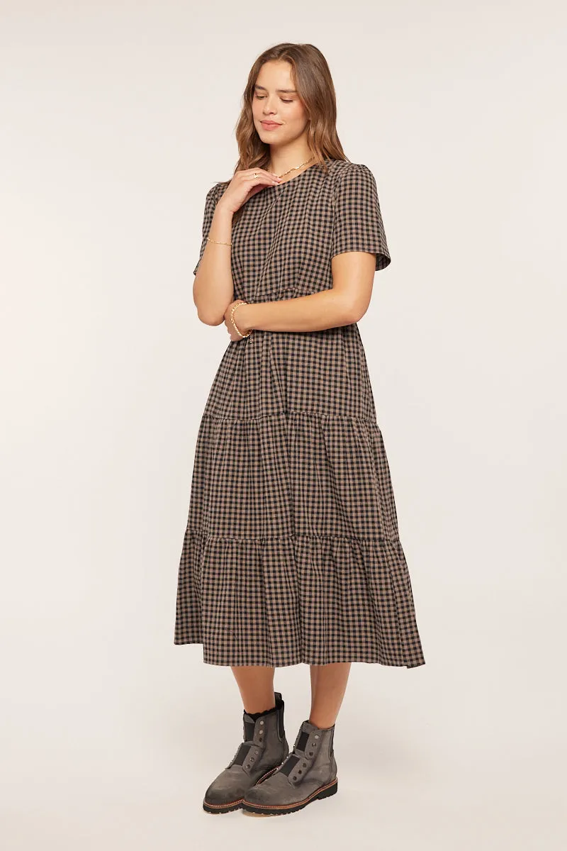 Gingham Tiered Dress