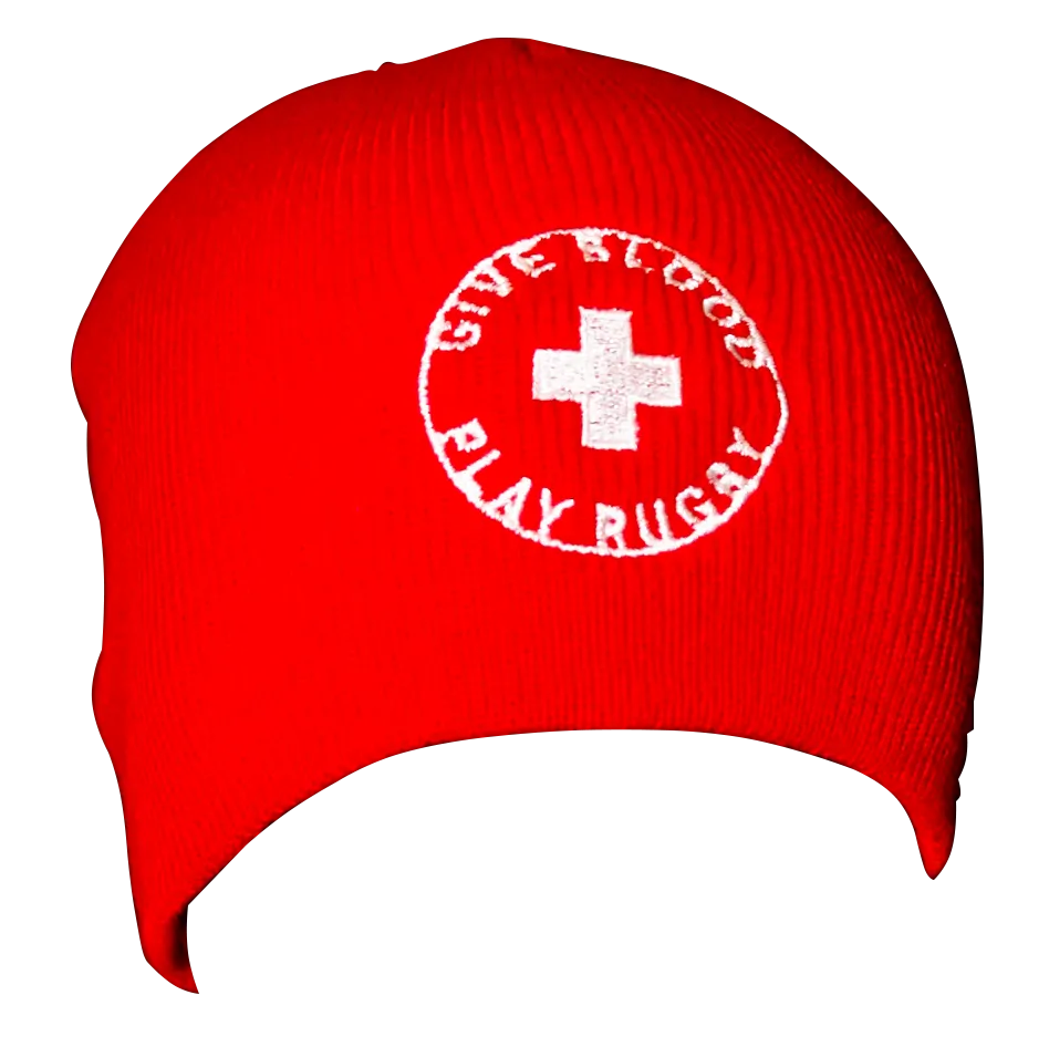 *Give Blood Play Rugby Beanie