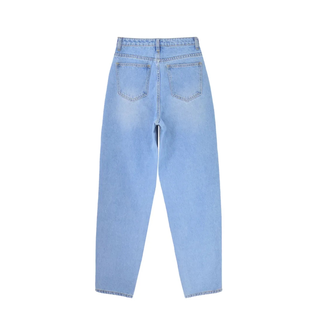 Harem Style Baggy Ripped Jeans