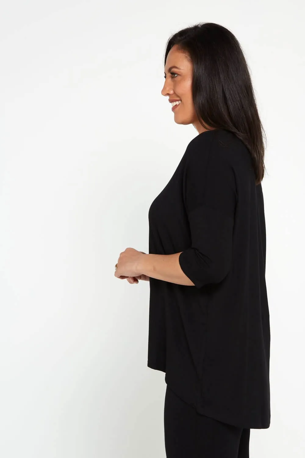 Irena Bamboo Top - Black