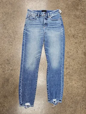 Jeans Skinny By Buckle Black In Blue Denim, Size:6