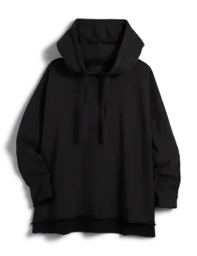 KANE - CAPELET HOODIE IN BLACK