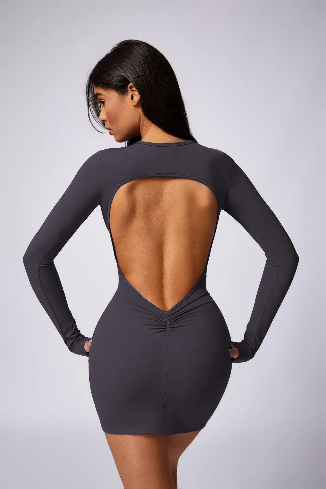 Kennedy Mini Dress - Charcoal (FINAL SALE)