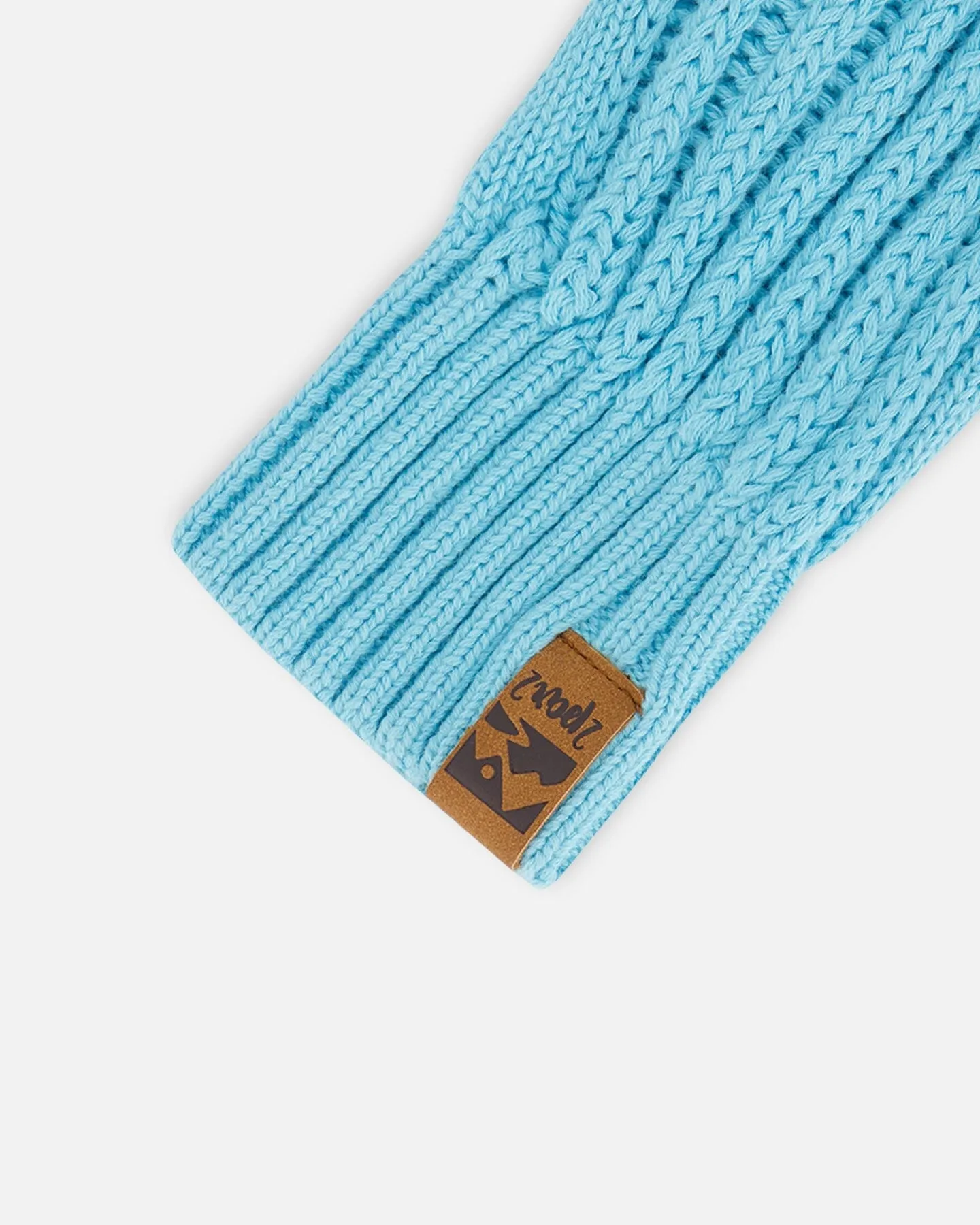 Knit Mittens Light Blue