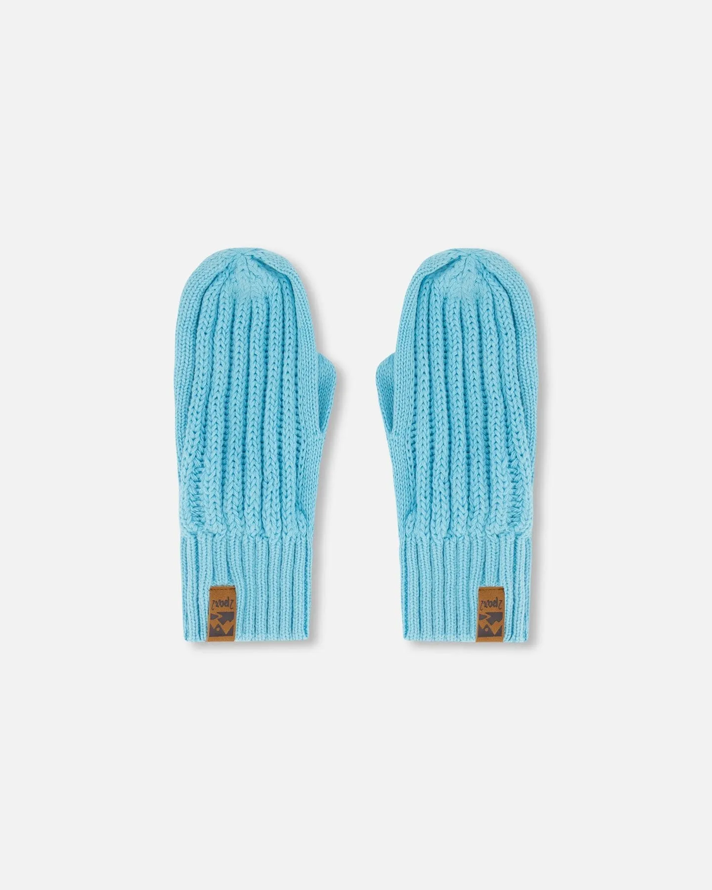 Knit Mittens Light Blue