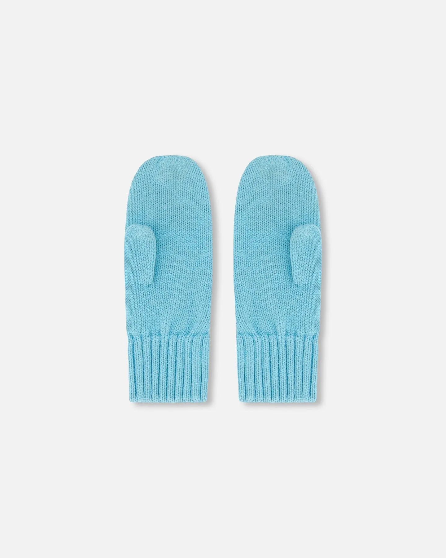 Knit Mittens Light Blue