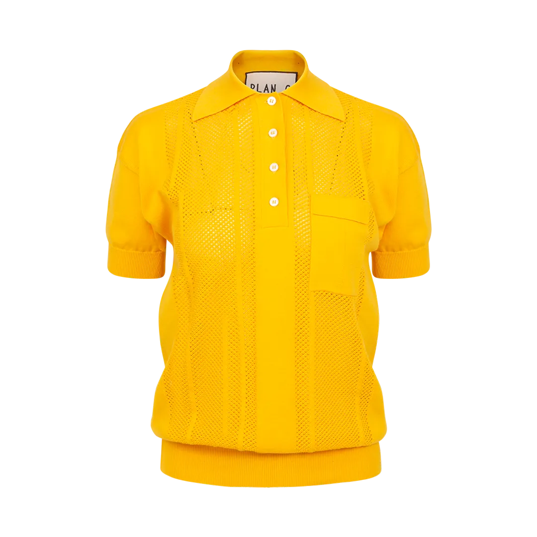 Knit Polo Shirt
