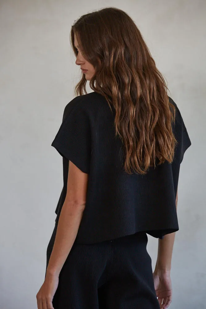 Knit Sweat Set - Black