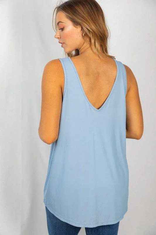 Knit Top with Strappy Neckline