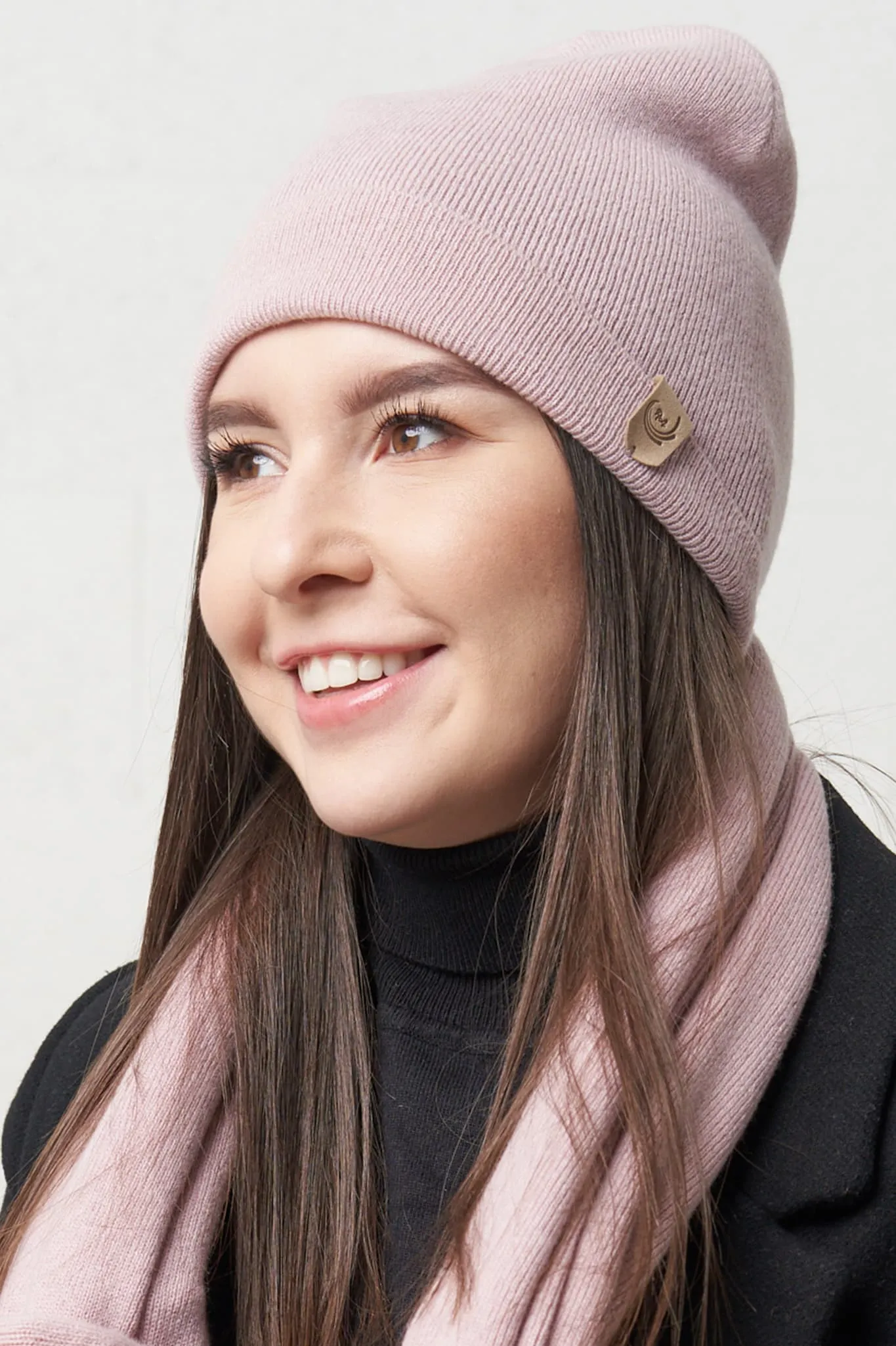 Knitted beanie hat