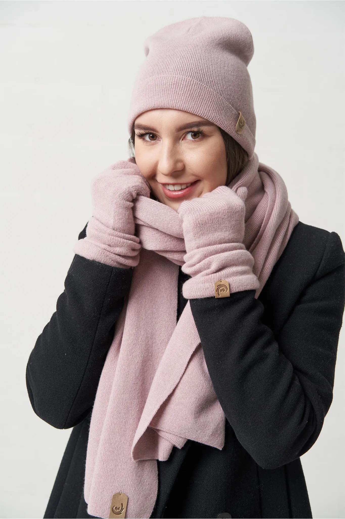Knitted beanie hat