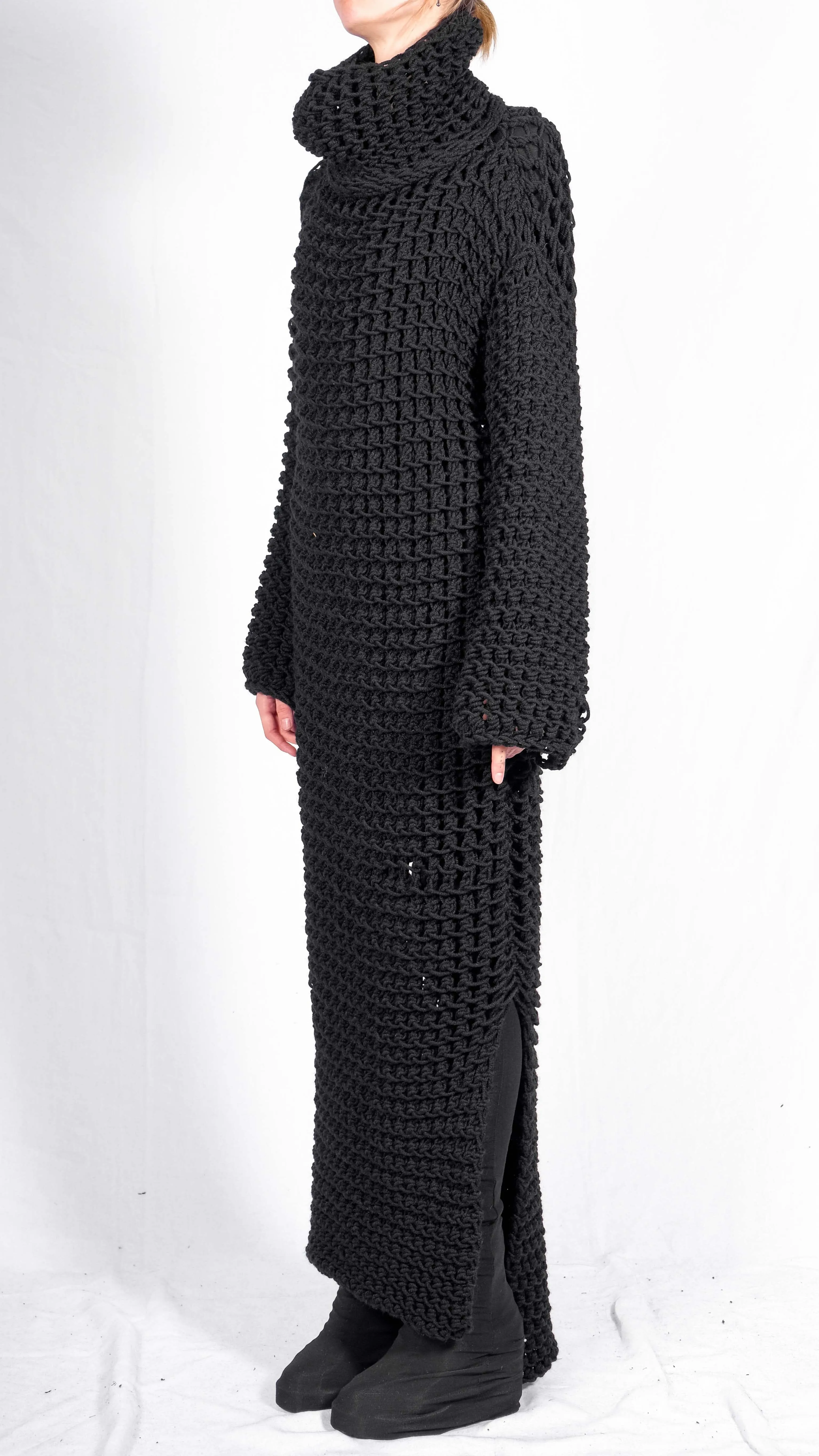 Knitted Long Turtleneck Dress