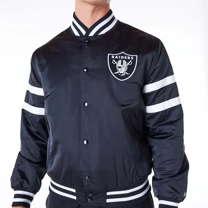 Las Vegas Raiders NFL Satin Jacket For Men and Women
