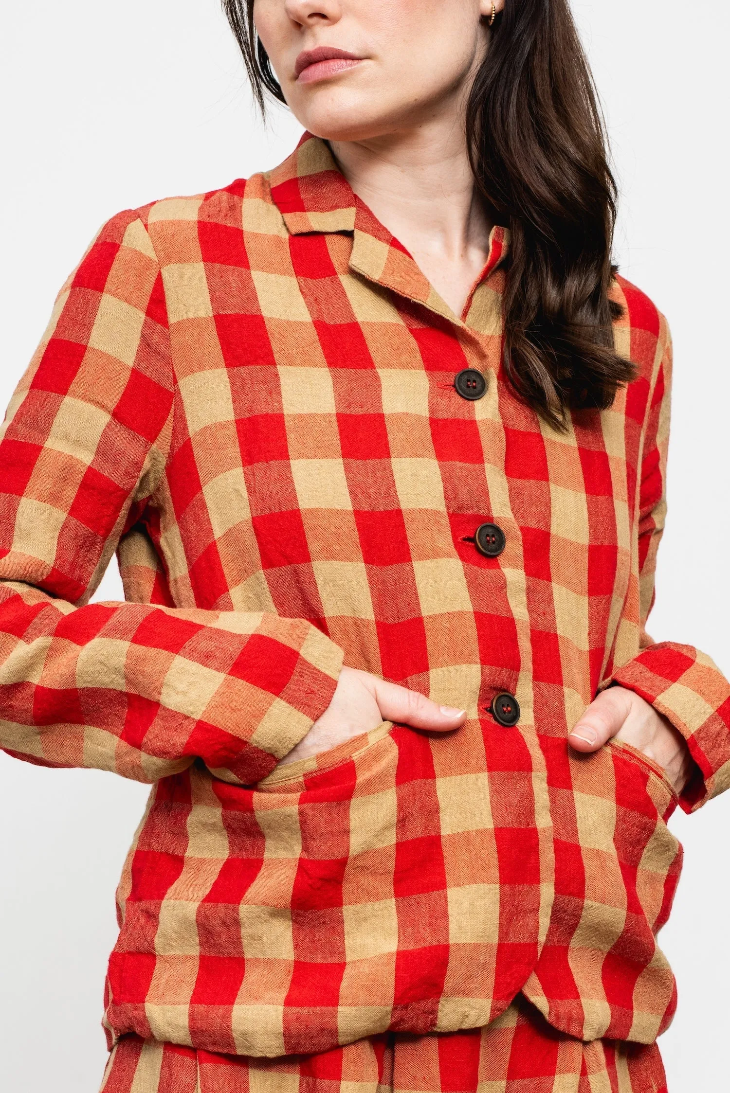 Linen Check Jacket