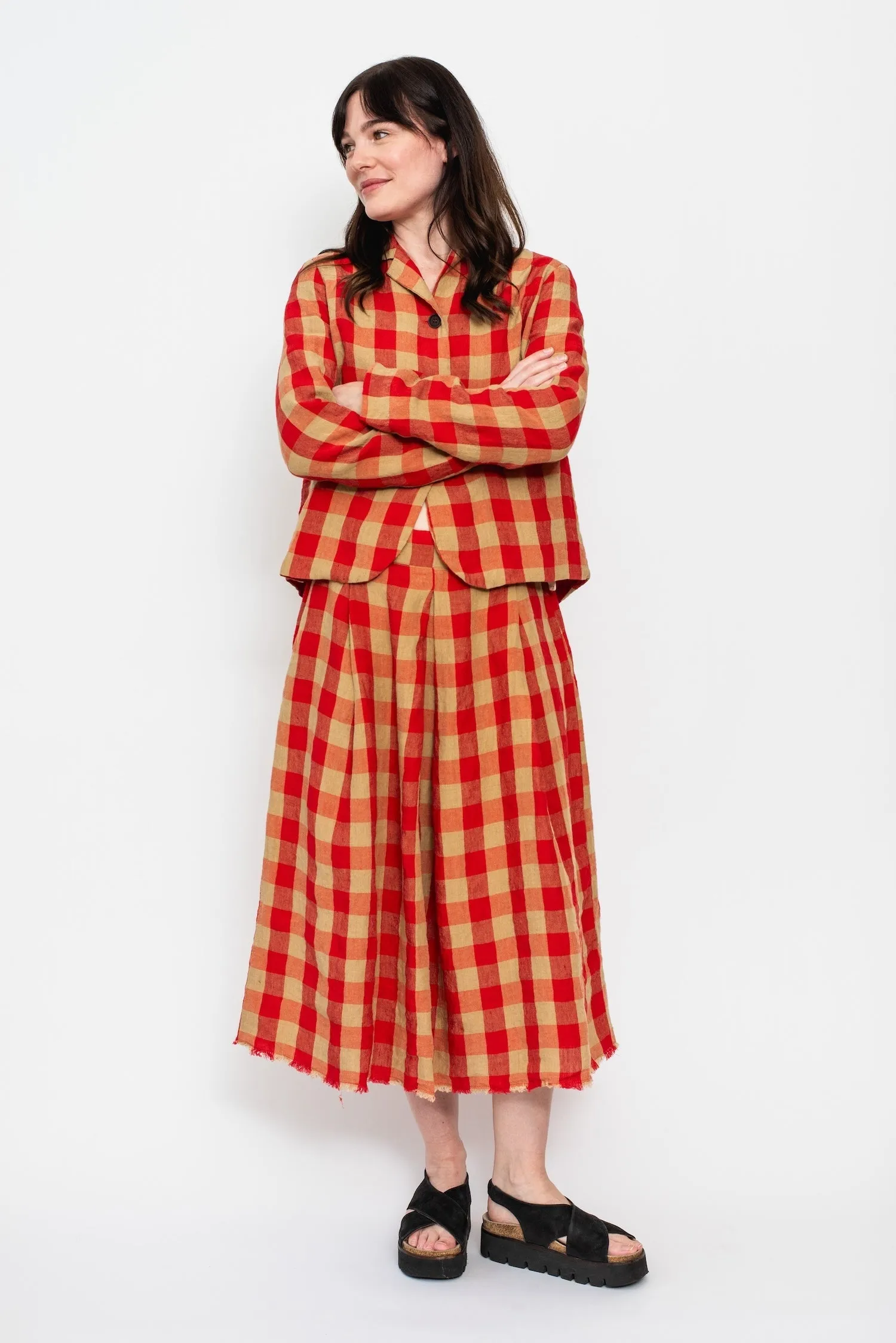 Linen Check Jacket