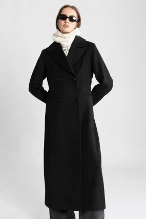 Louise Wool Coat - Black