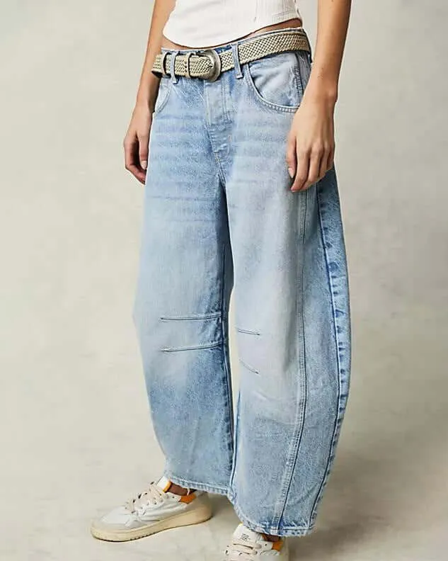 Low Waist Wide-leg Loose Jeans
