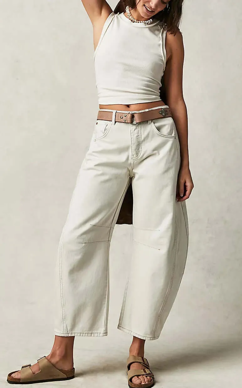 Low Waist Wide-leg Loose Jeans