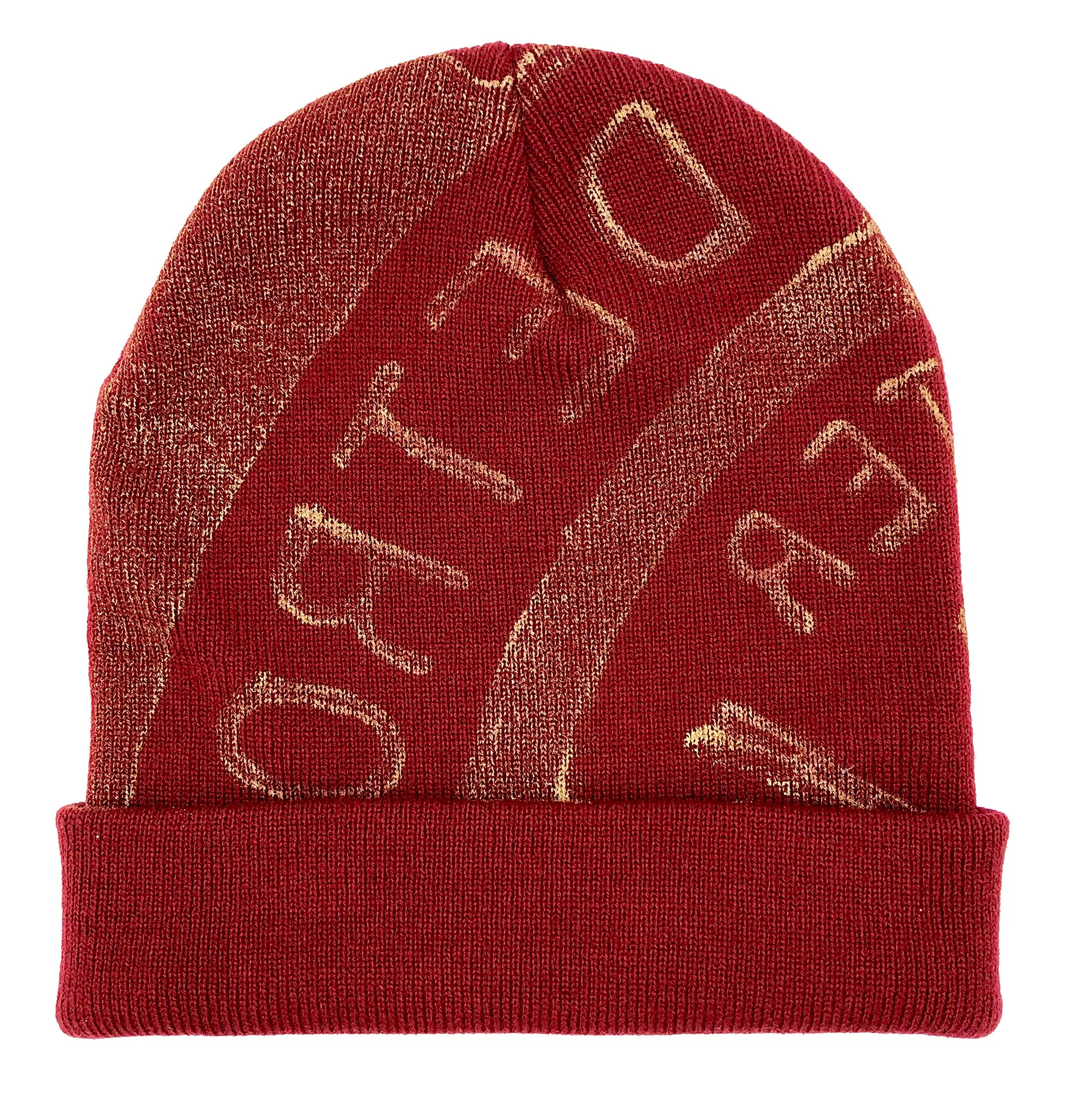 Manhole Cover Beanie, Spirit of Detroit - Choose Maroon or Olive Drab