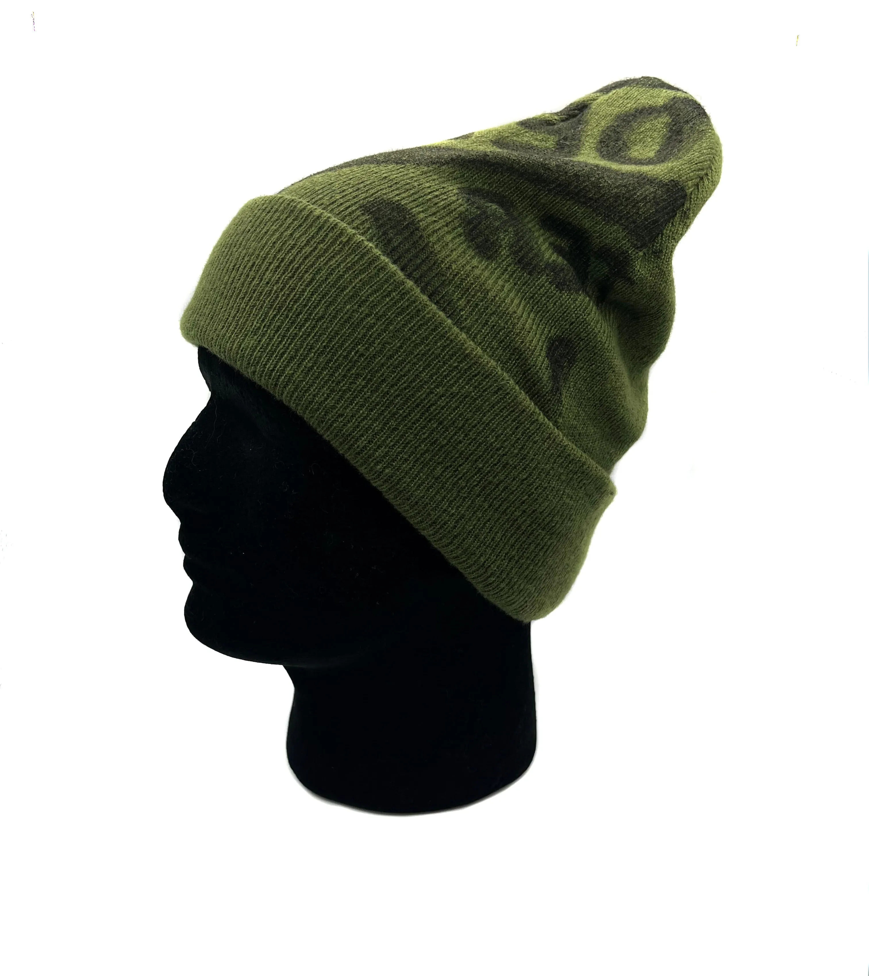 Manhole Cover Beanie, Spirit of Detroit - Choose Maroon or Olive Drab