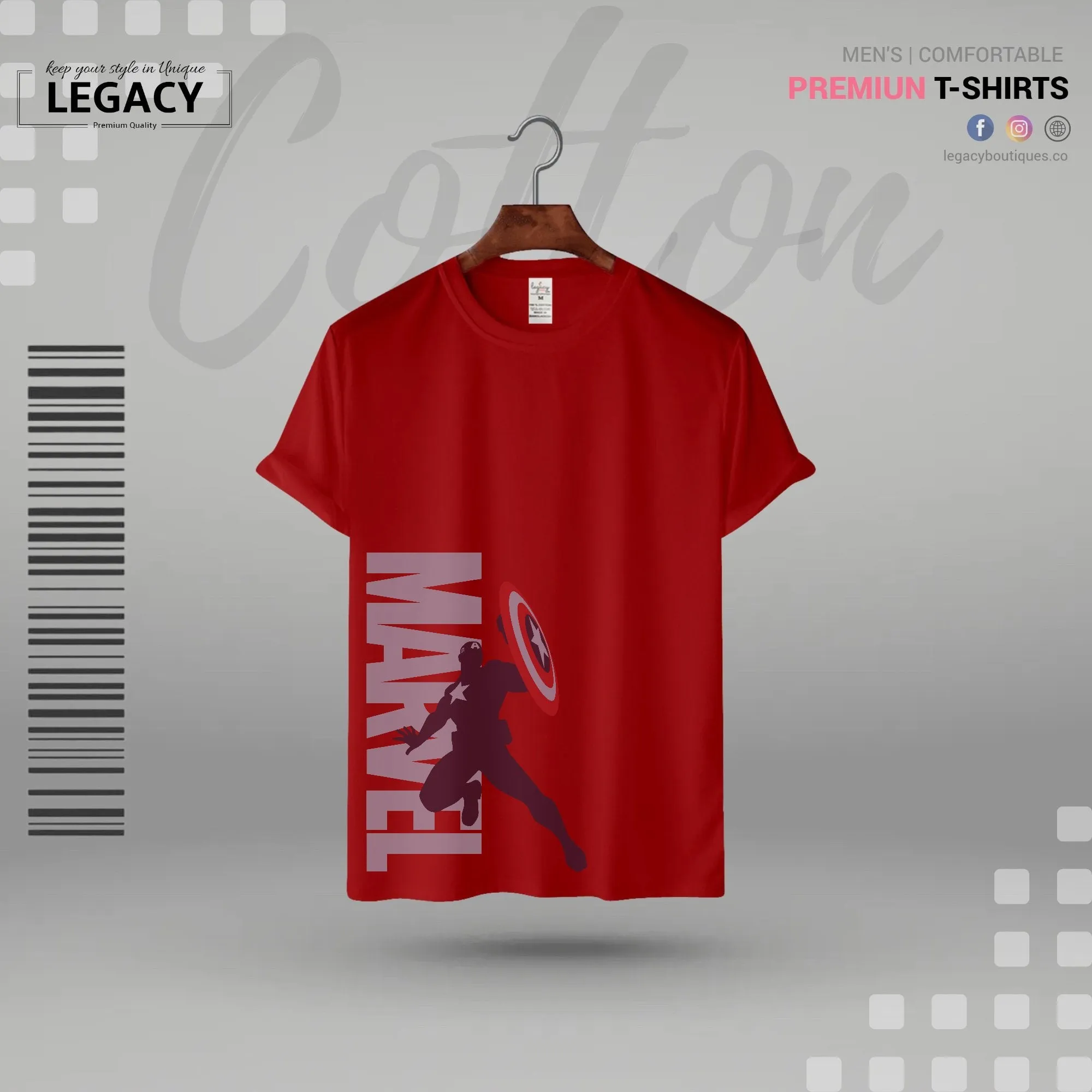 Marvel Mens Designer T Shirt