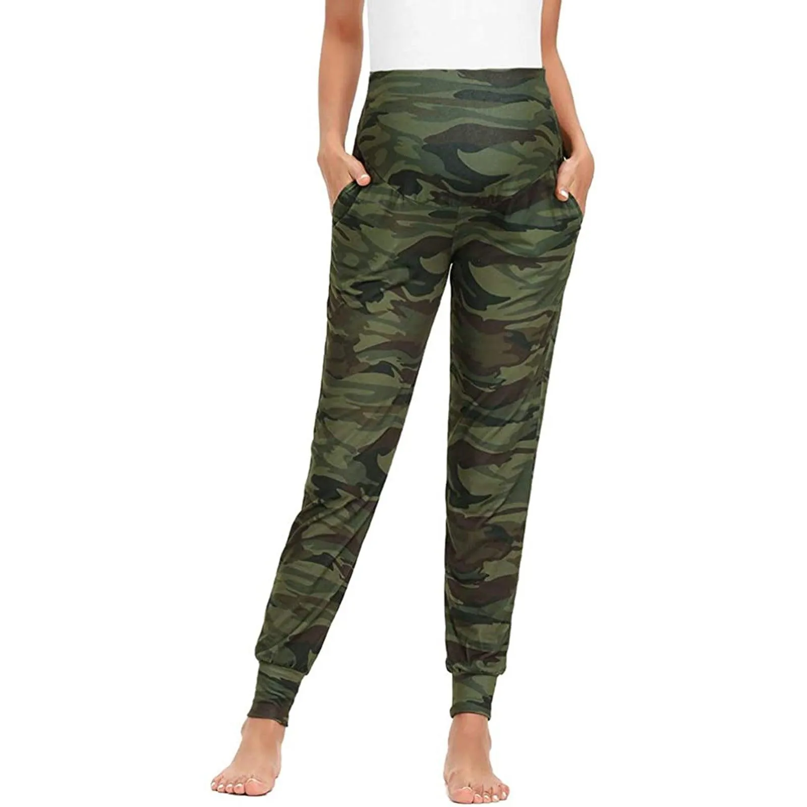 Maternity Pants Maternity Loose Casual Pants Maternity Pants Harlan Pants Maternity Pants Abdomen Ankle Tight Work Pants Yoga Pants