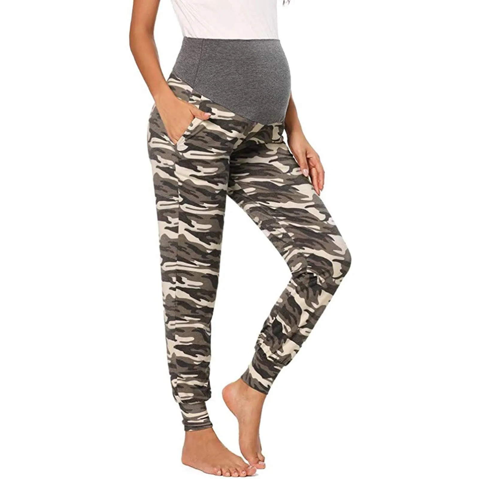 Maternity Pants Maternity Loose Casual Pants Maternity Pants Harlan Pants Maternity Pants Abdomen Ankle Tight Work Pants Yoga Pants