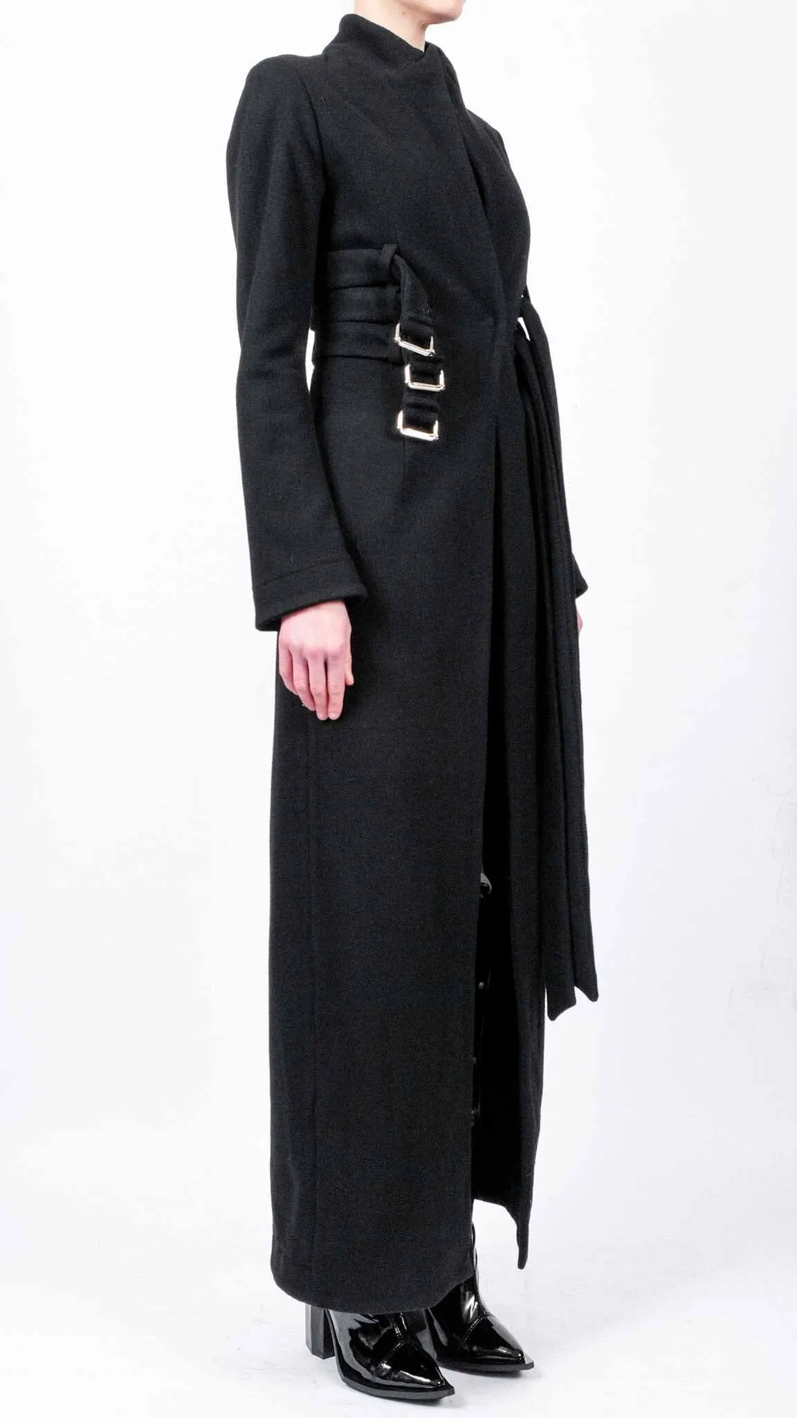Maxi Coat with 3 Belts