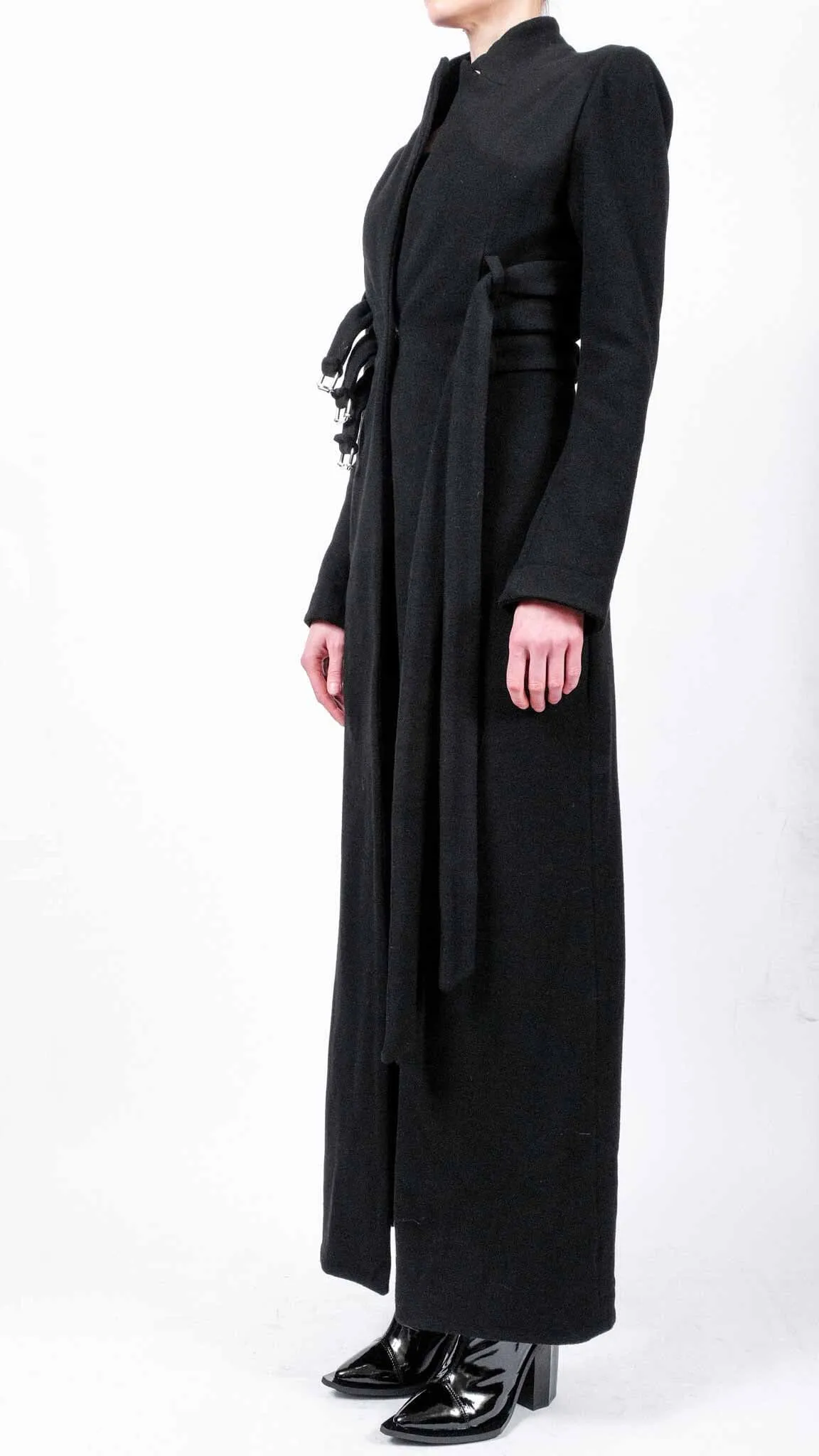 Maxi Coat with 3 Belts