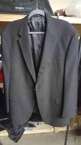 Men's Black Sport Coat, XXL