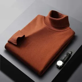 Men's Soft Knitted Turtleneck Jumper