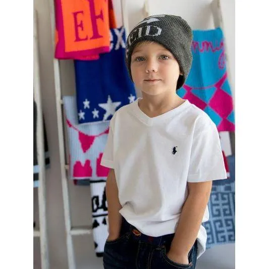 Metallic Double Arrow Personalized Knit Hat