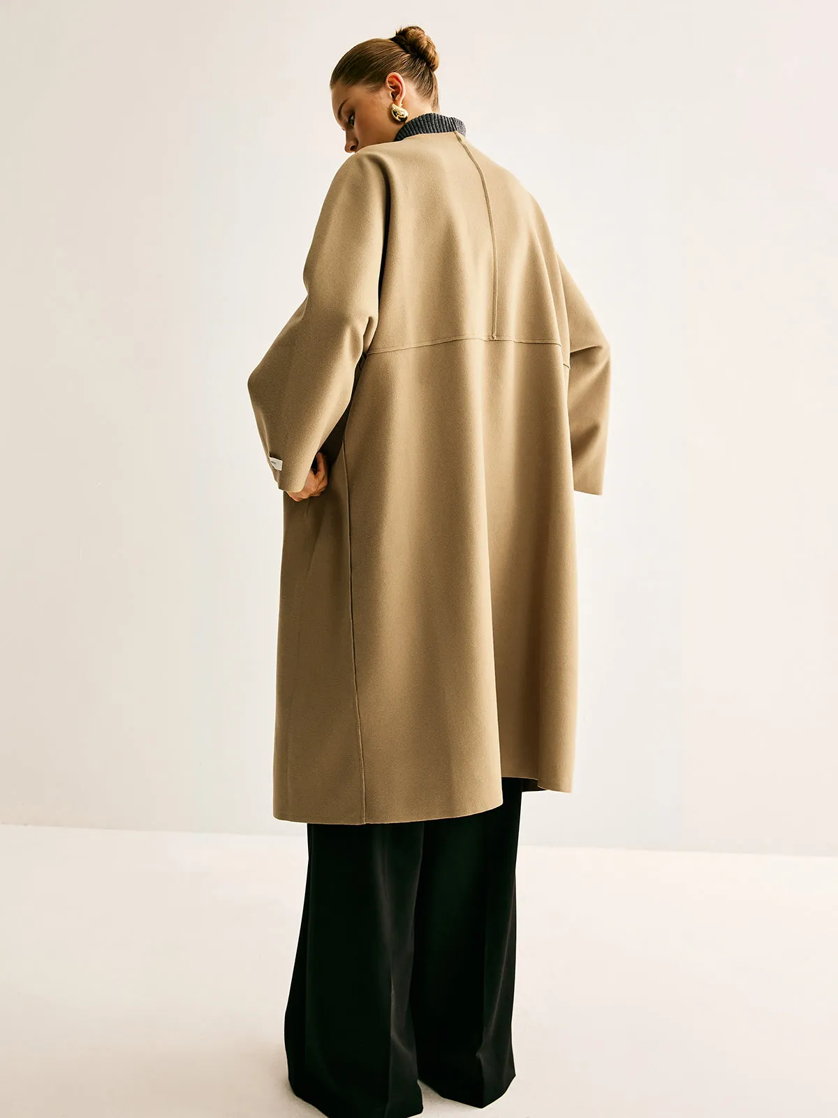 Minimalist Wool Long Coat