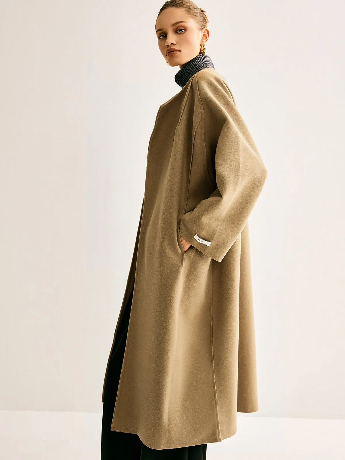 Minimalist Wool Long Coat