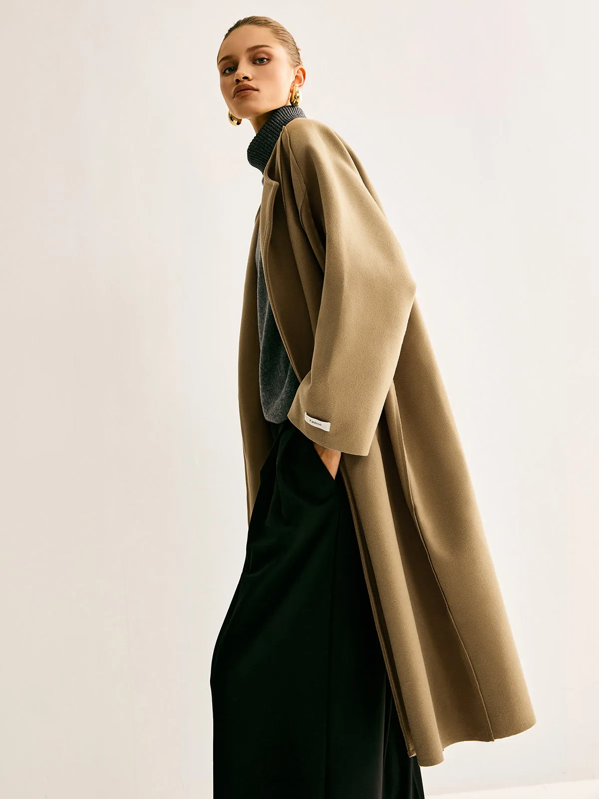Minimalist Wool Long Coat