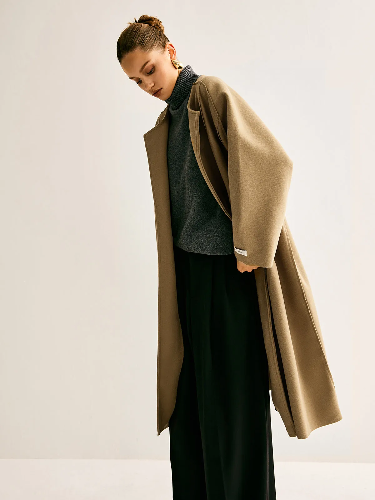 Minimalist Wool Long Coat