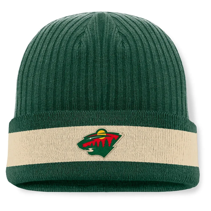 Minnesota Wild Green Fanatics Blueliner Cuff Knit