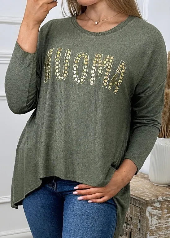 Miriam Khaki AMOUR Top