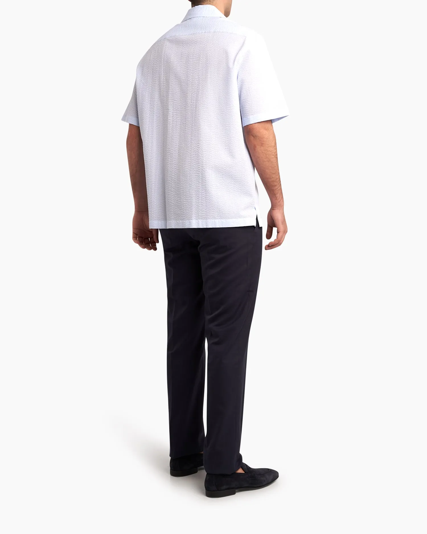 Navy Cotton Slim Chinos