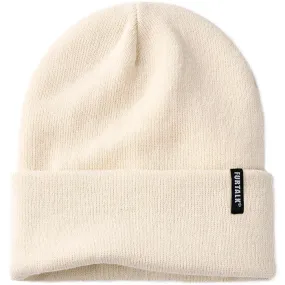 NEW FURTALK Toddler Beanie for Boys Girls Baby Kids Beanies Knit Winter Hat- Cream! Fits 0-3 Years