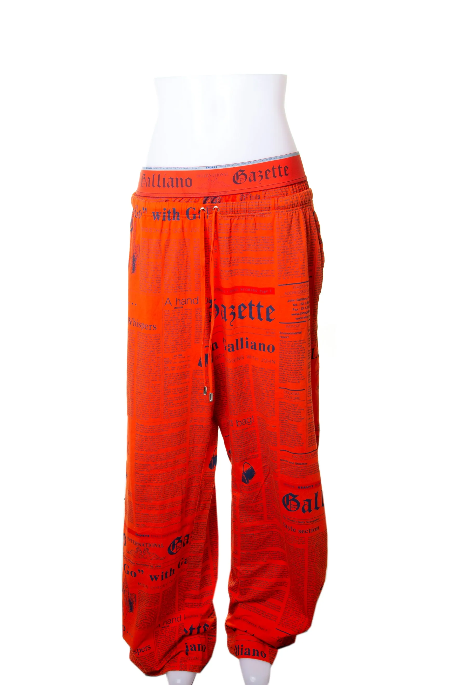 Newspaper Print Pants