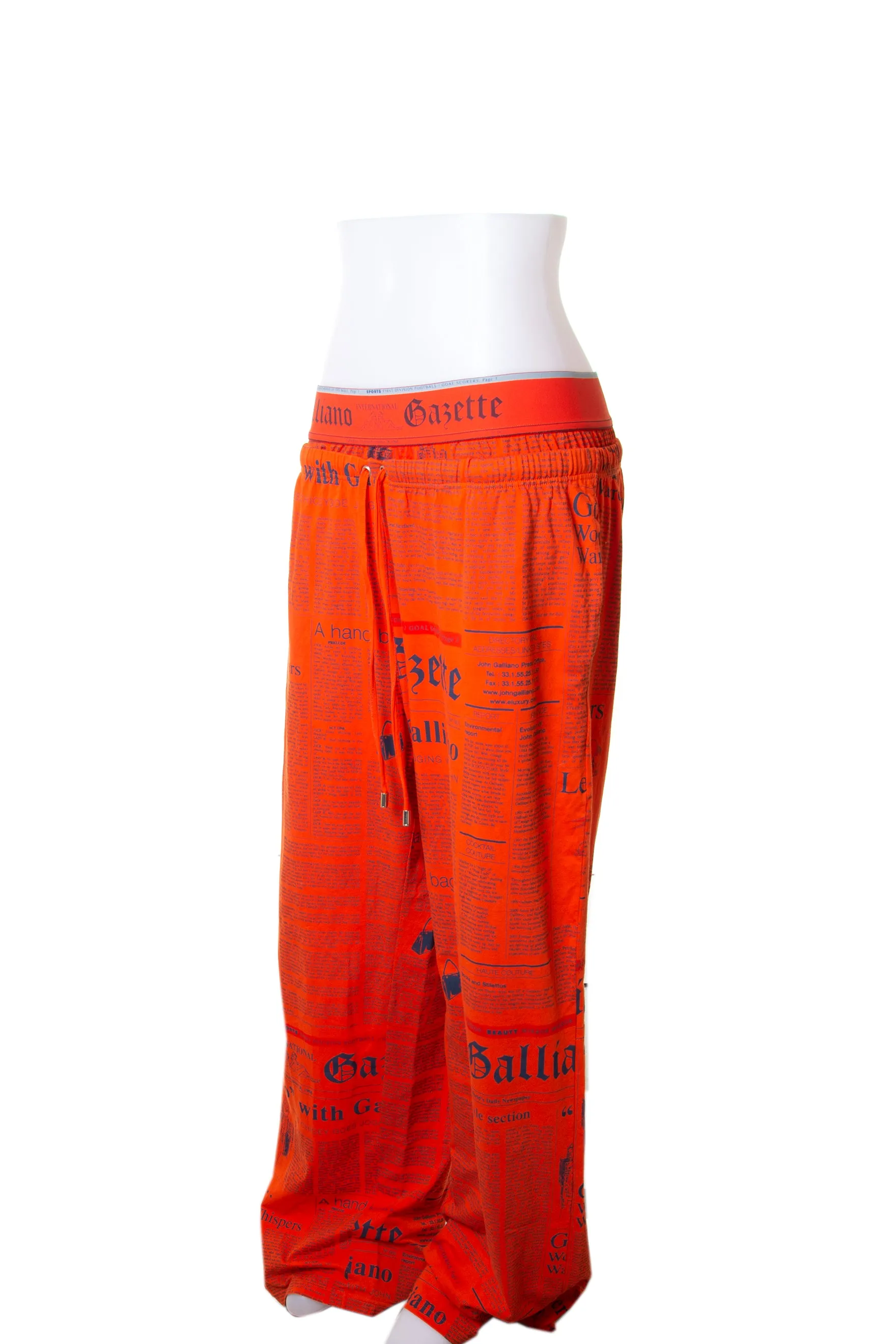 Newspaper Print Pants