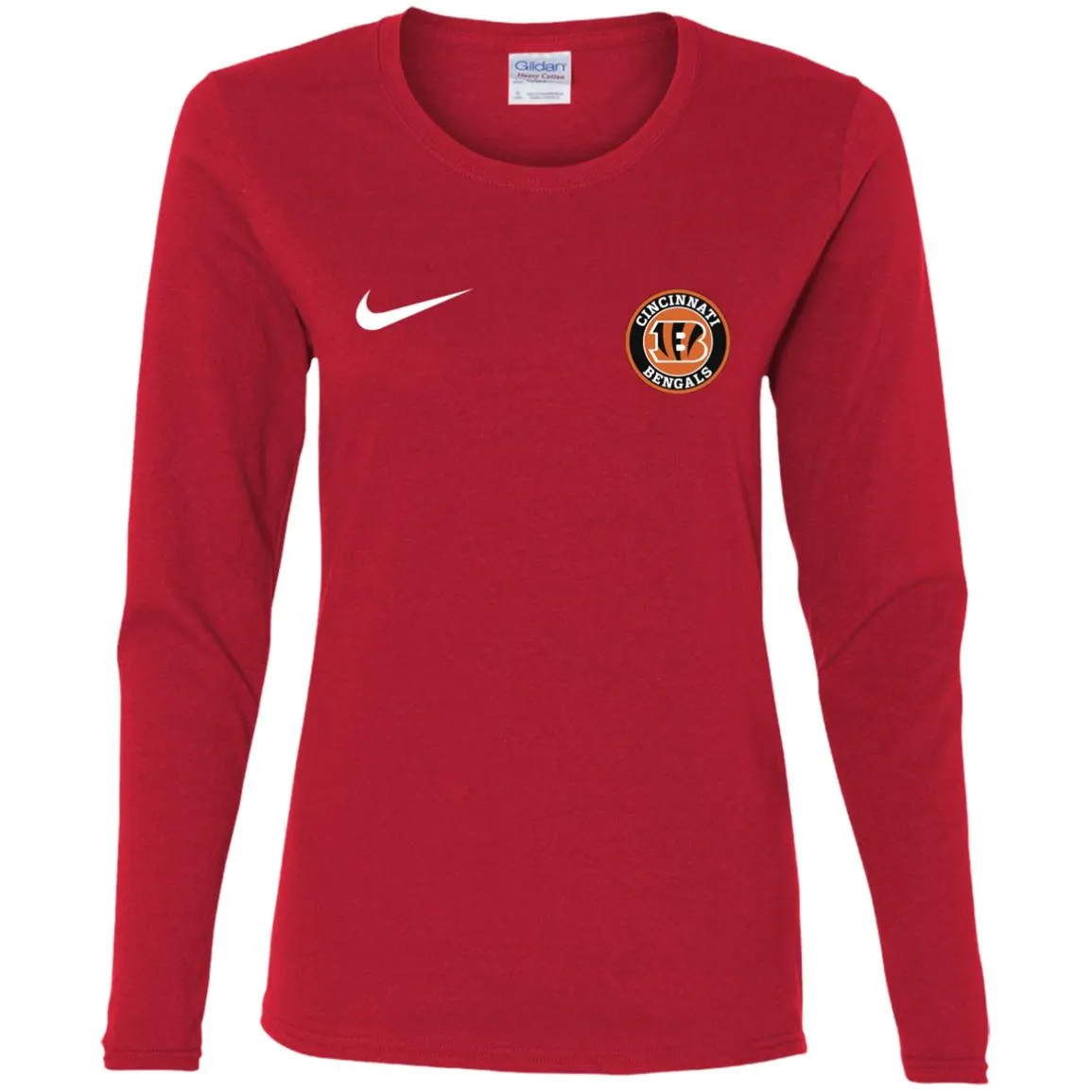 Nike Cincinnati Bengal Nfl Football Women Long Sleeve Shirt